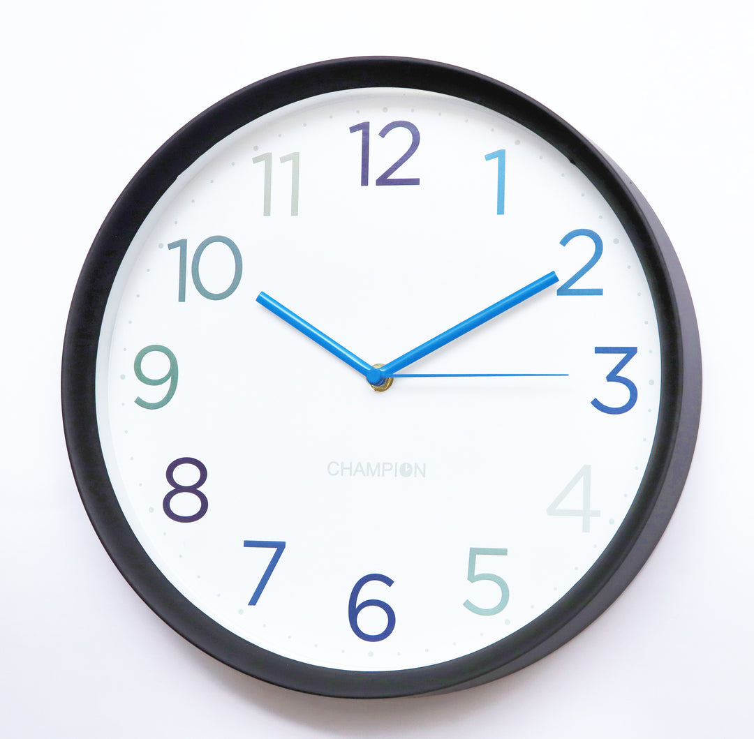 Champion 11.5″ Colorful Sky Blue Needle Wall Clock