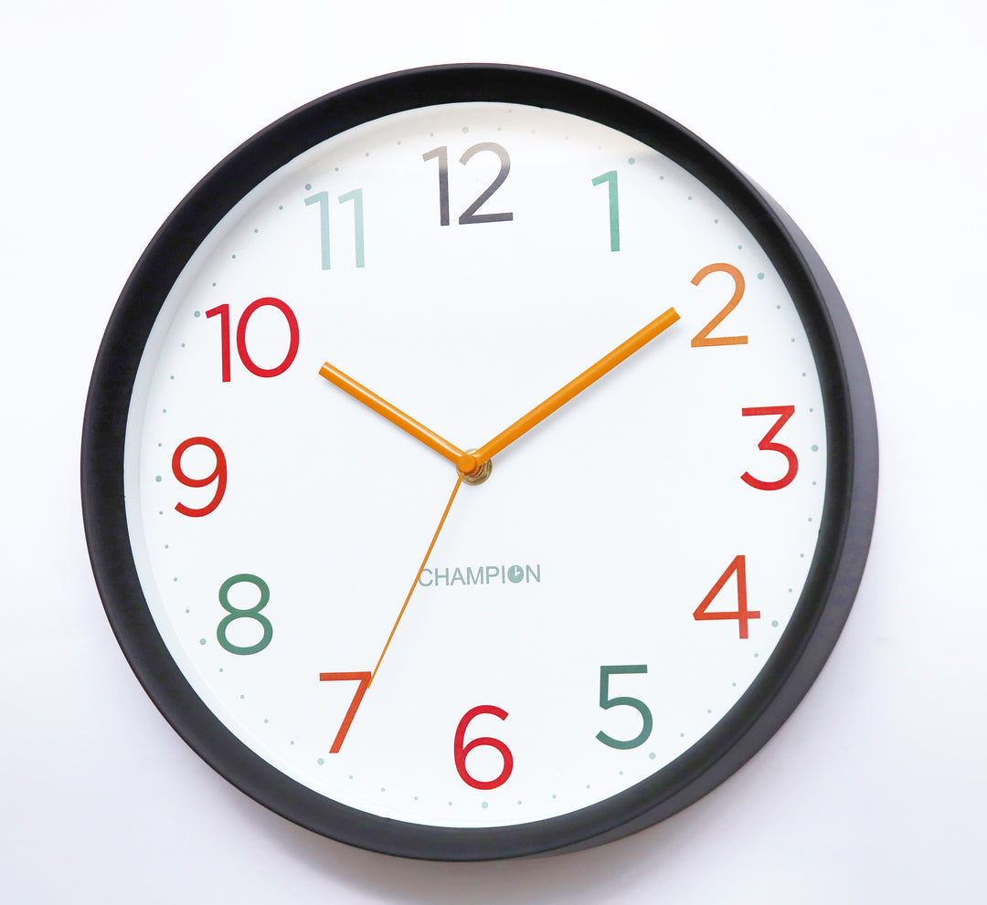 Champion 11.5″ Colorful Orange Needle Wall Clock