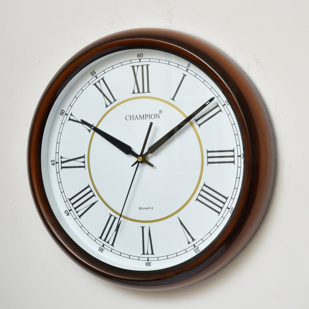 Champion 14" Brown Wall Clock